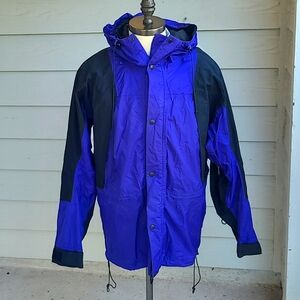 The North Face Blue Purple Black Nylon‎ Gore Tex Mens Large Jacket 90s VTG TNF